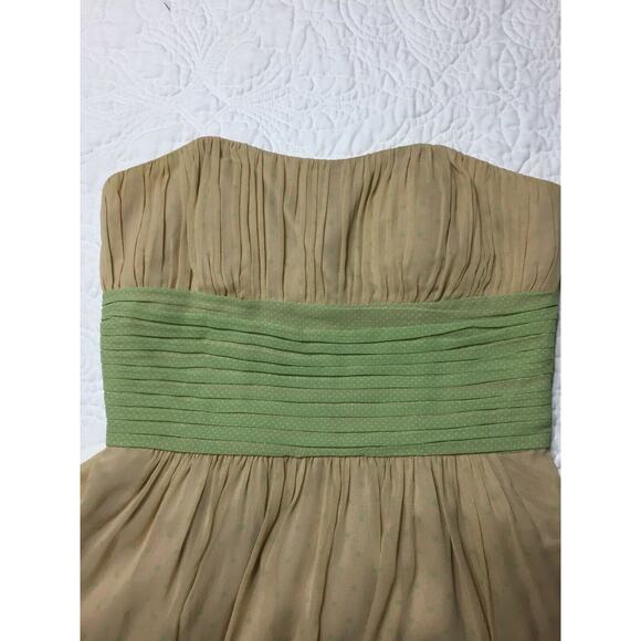 BCBG Tan and Green Dress - Picture 7 of 12